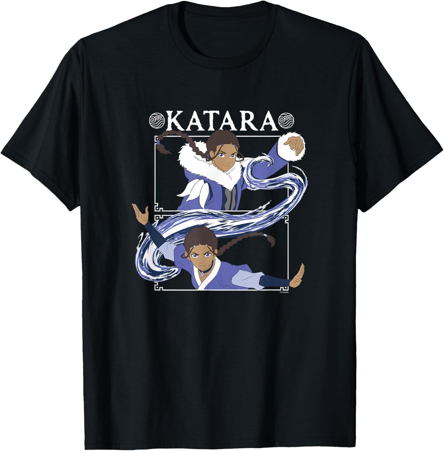 Avatar: The Last Airbender Katara Waterbending Master Panels T-Shirt - T-Shirt | Black