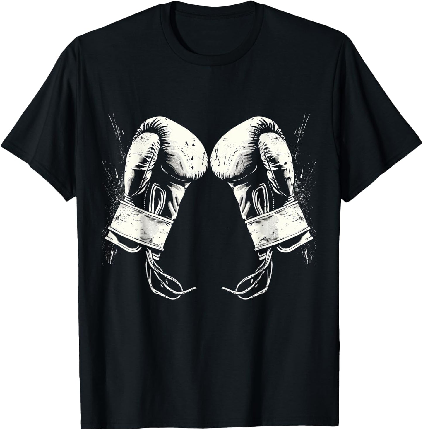 Boxing Gloves Silhouette T-Shirt - T-Shirt | Black