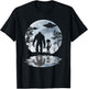 Alien Bigfoot Moon Sasquatch UFO Extraterrestrial Men women T-Shirt - T-Shirt | Black