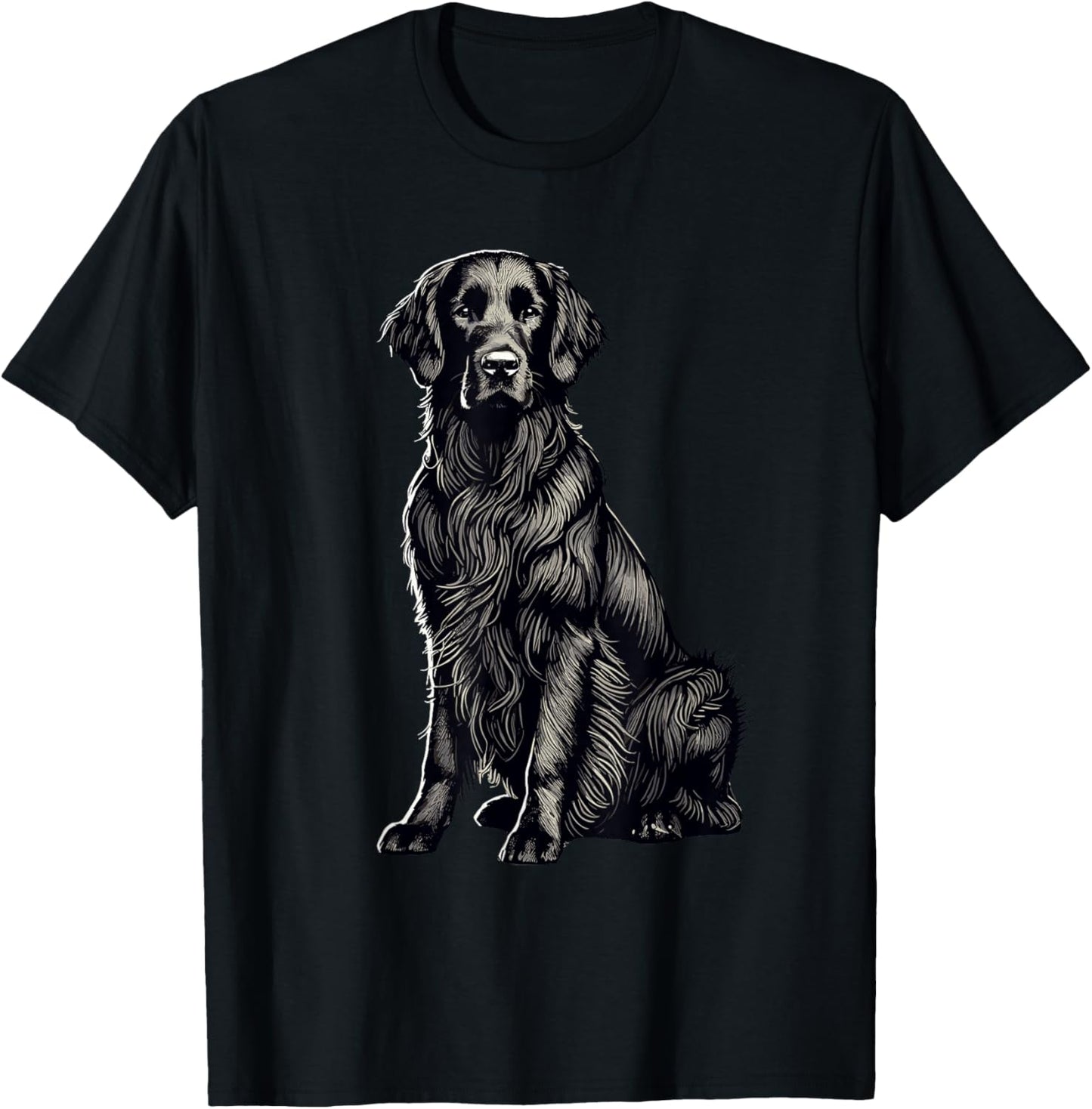 Flat-Coated Retriever T-Shirt - T-Shirt | Black