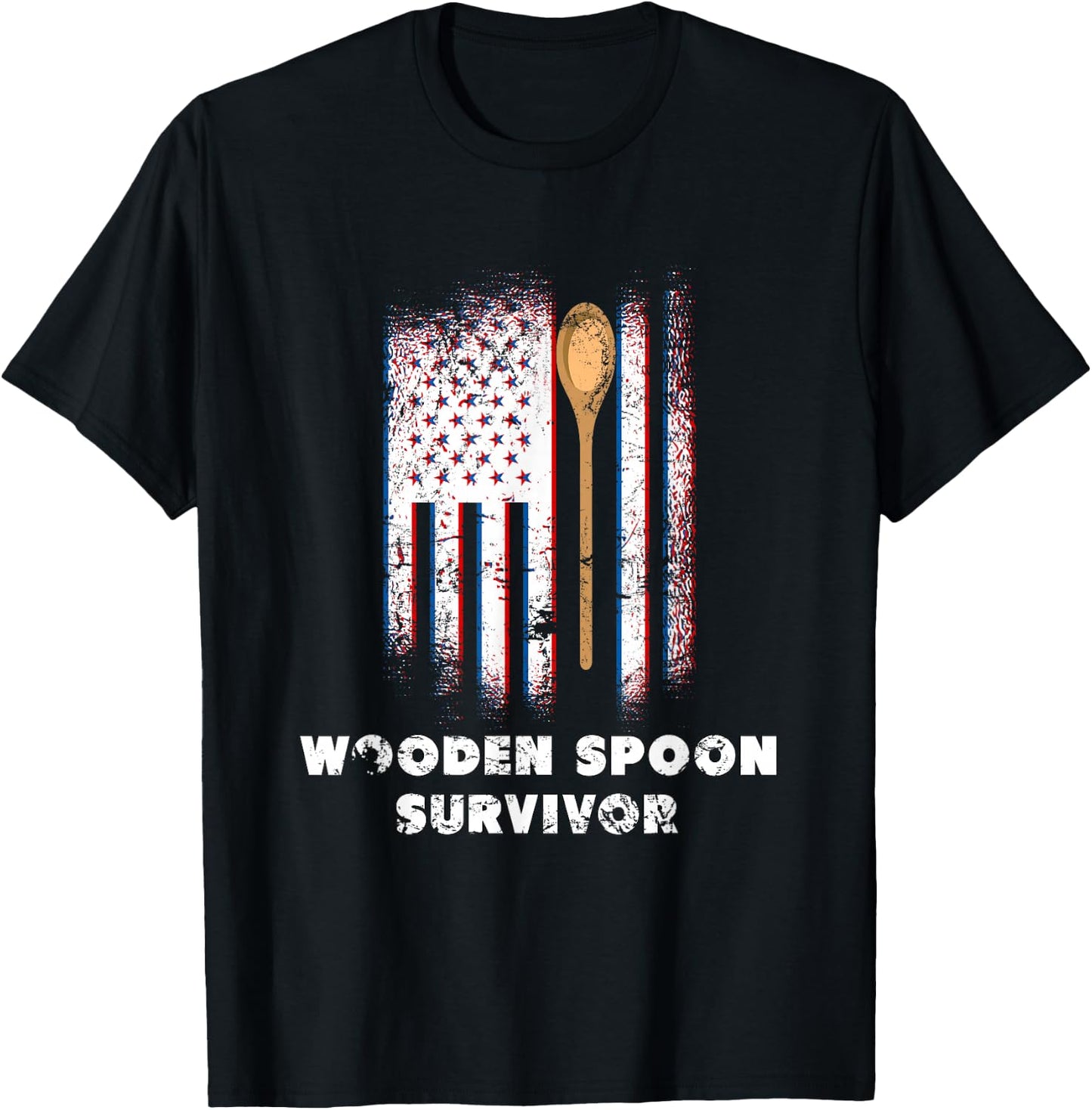 Wooden Spoon Survivor for T-Shirt - T-Shirt | Black