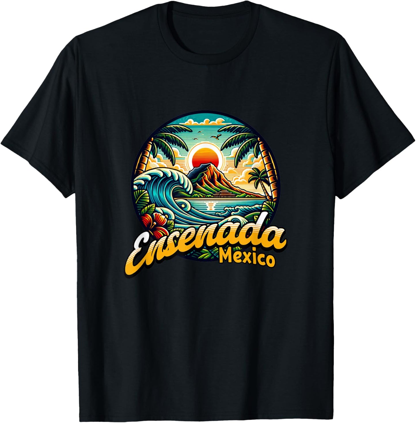 Ensenada Mexico Souvenir / Ensenada T-Shirt - T-Shirt | Black