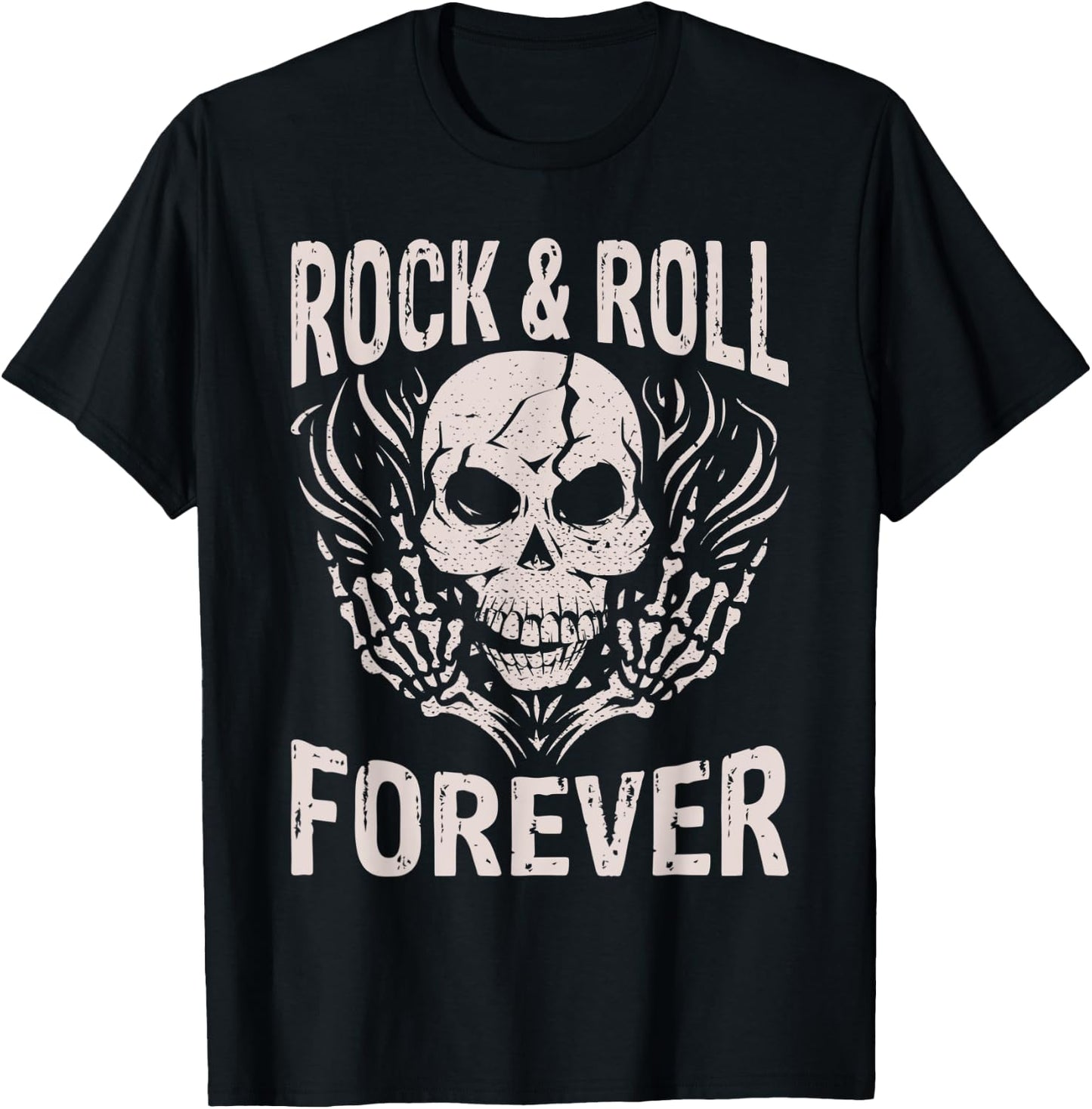 Rock and Roll Forever Rocker T-Shirt - T-Shirt | Black