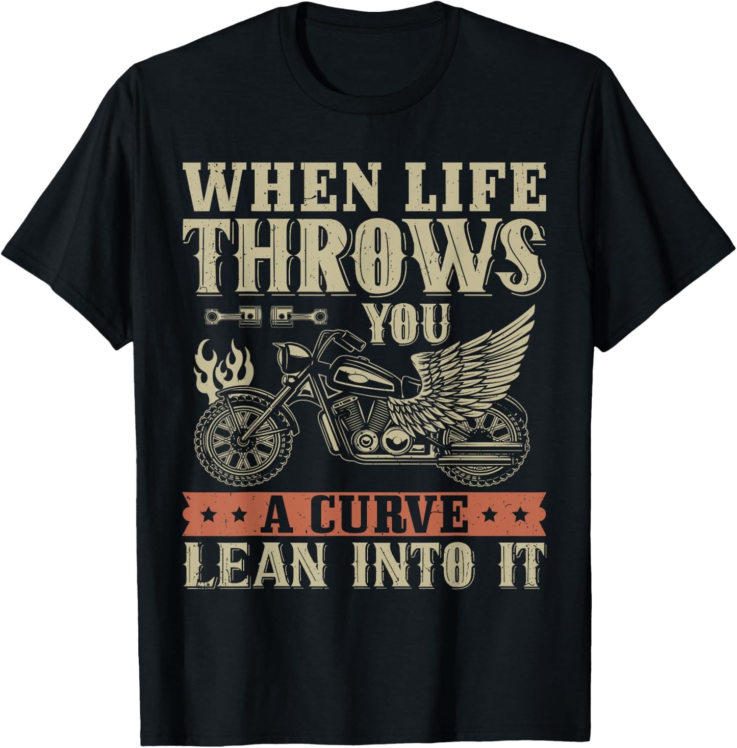 Funny Biker Art Women Motorcycle Motorbike Rider T-Shirt - T-Shirt | Black