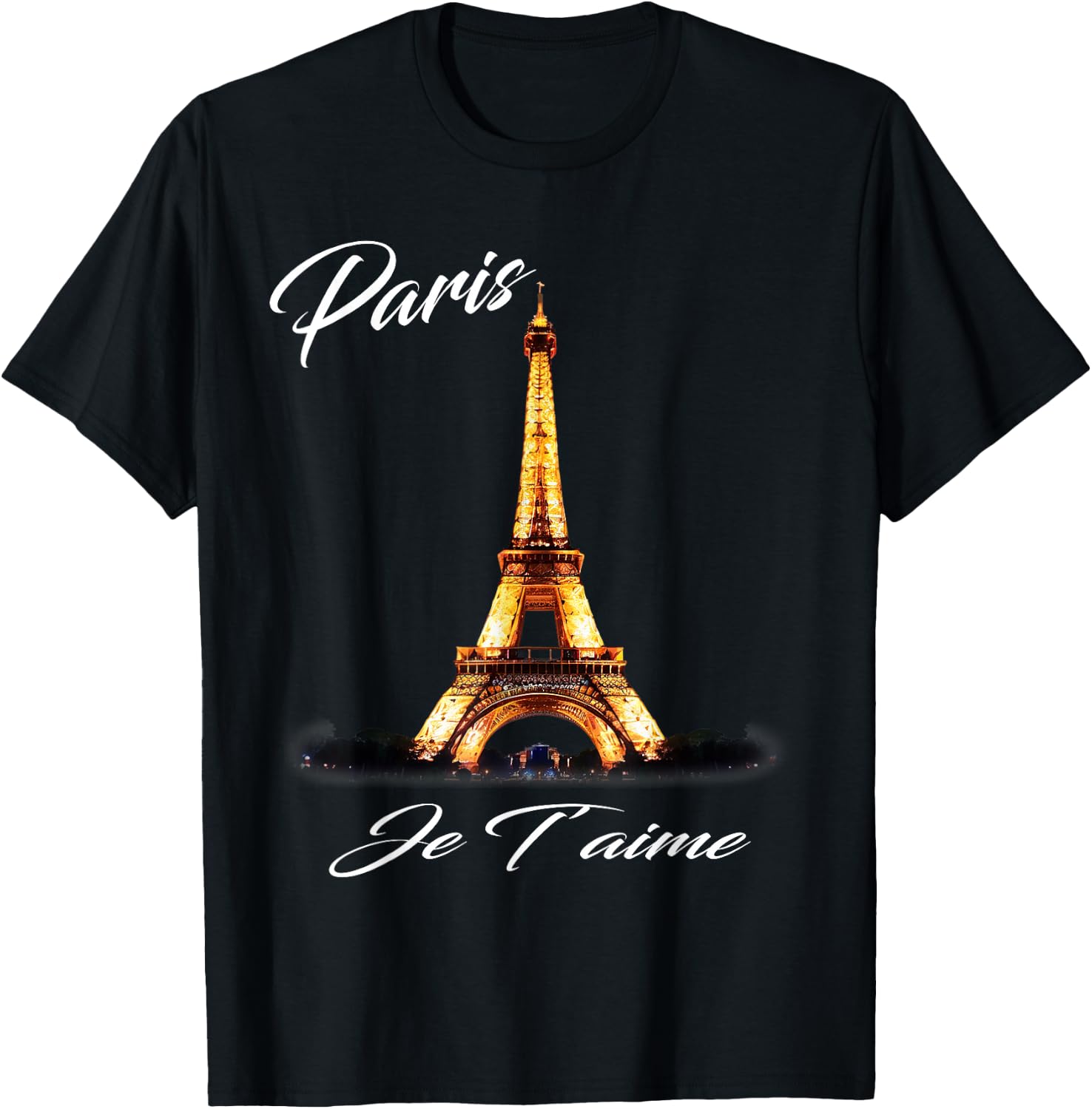Eiffel Tower Paris Shirt Vintage I Love Paris France Women T-Shirt - T-Shirt | Black