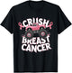 Crush Breast Cancer Pink Ribbon Adult Toddler Monster Truck T-Shirt - T-Shirt | Black
