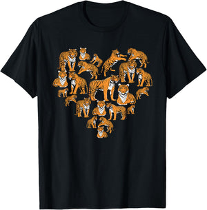 Tiger Lover Kids Wildcat Tigers Women Tiger T-Shirt - T-Shirt | Black