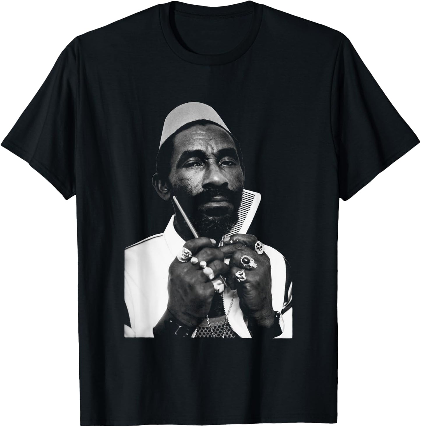 Lee Scratch Perry Live At Hacienda By Stephen Wright T-Shirt - T-Shirt | Black