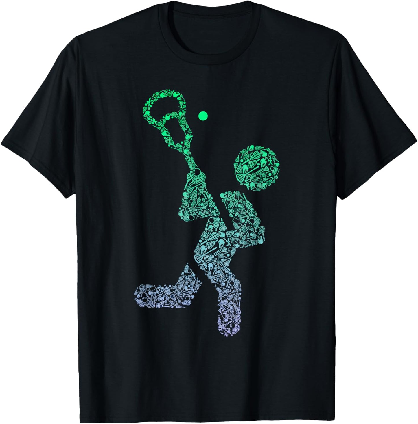 Boys Lacrosse Stuff | Lacrosse Player Stuff | Lacrosse T-Shirt - T-Shirt | Black