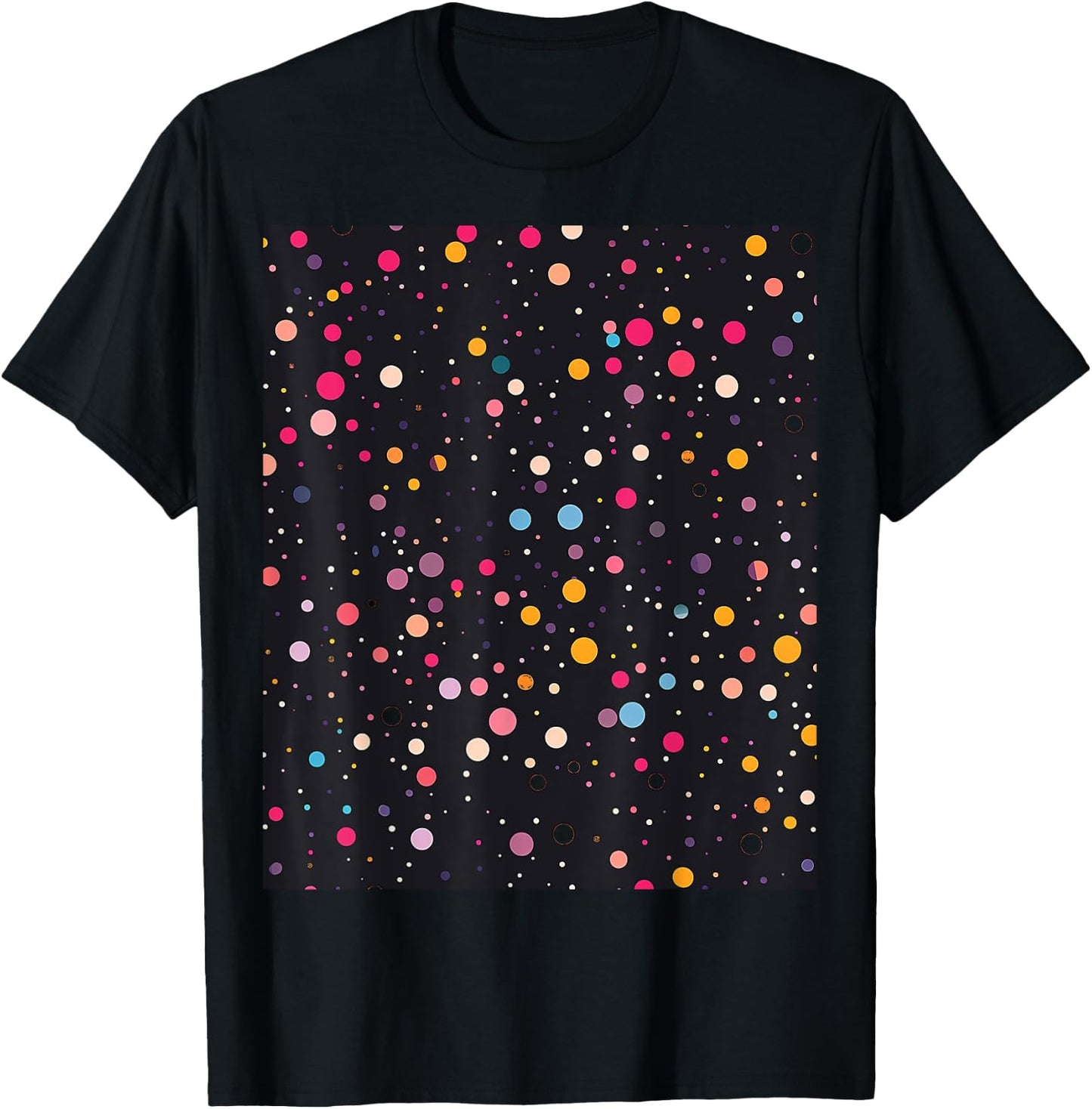 Polka Dots T-Shirt - T-Shirt | Black