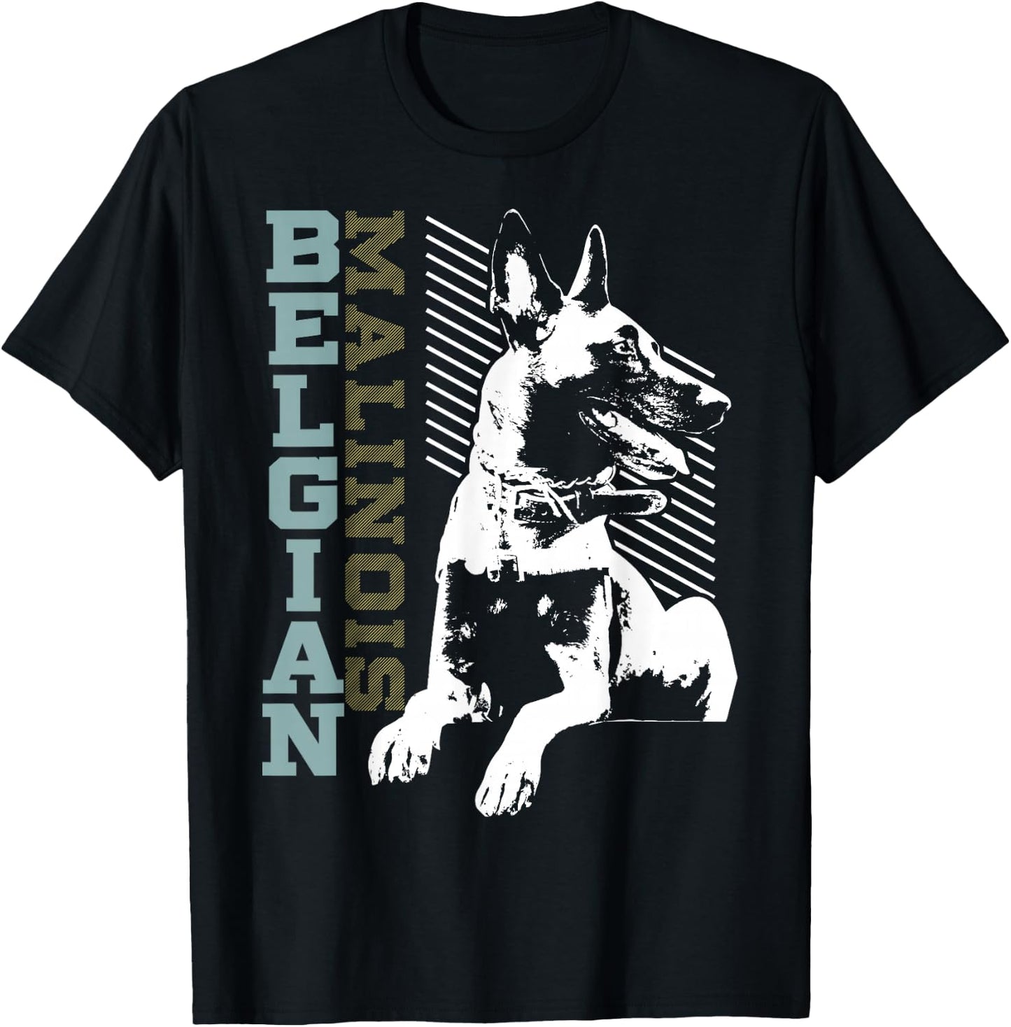 Vintage Belgian Malinois T design, Dog Lovers gift T-Shirt - T-Shirt | Black