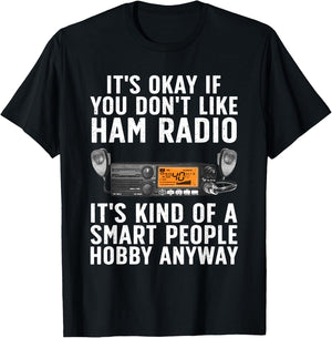 Funny Ham Radio Art Women Amateur Radio Ham Operator T-Shirt - T-Shirt | Black