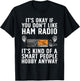 Funny Ham Radio Art Women Amateur Radio Ham Operator T-Shirt - T-Shirt | Black