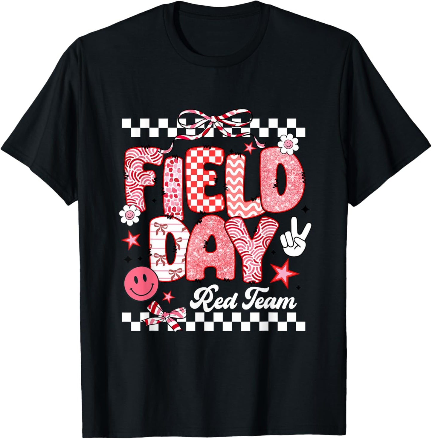 Red Team Field Day 2026 Let The Games Begin Teacher Kids T-Shirt - T-Shirt | Black