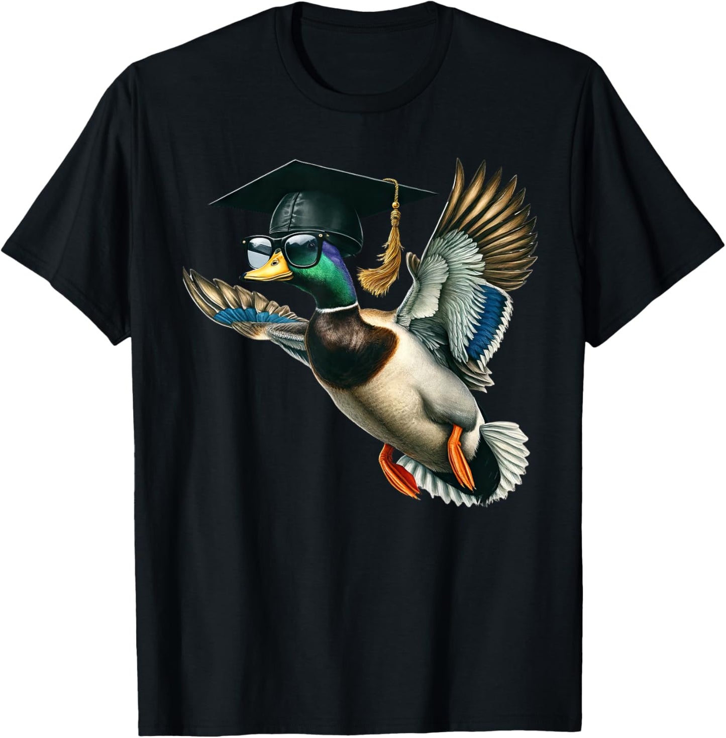 Graduation Mallard Duck Hunter Hunting Season Grad Hunting T-Shirt - T-Shirt | Black
