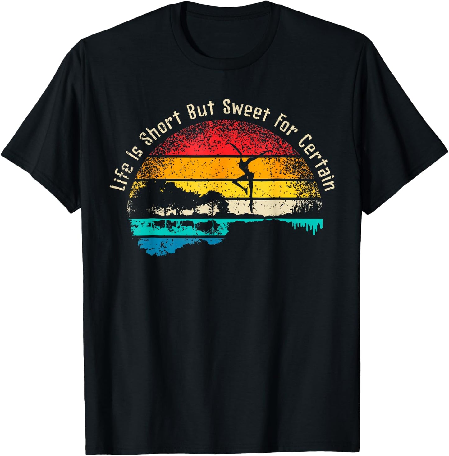 Life Is Short Guitar But Sweet For Certain T-Shirt - T-Shirt | Black