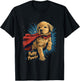 Golden Retriever Puppy Power Superhero for Dog Lover Parent T-Shirt - T-Shirt | Black