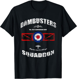 Dambusters No.617 Squadron WW2 British Military History T-Shirt - T-Shirt | Black