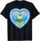 SpongeBob SquarePants - Smiling with Jellyfish Heart Window T-Shirt - T-Shirt | Black