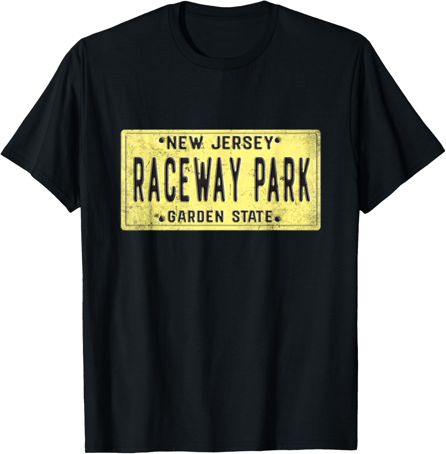 Raceway Park Retro Racetrack Englishtown NJ New Jersey T-Shirt - T-Shirt | Black