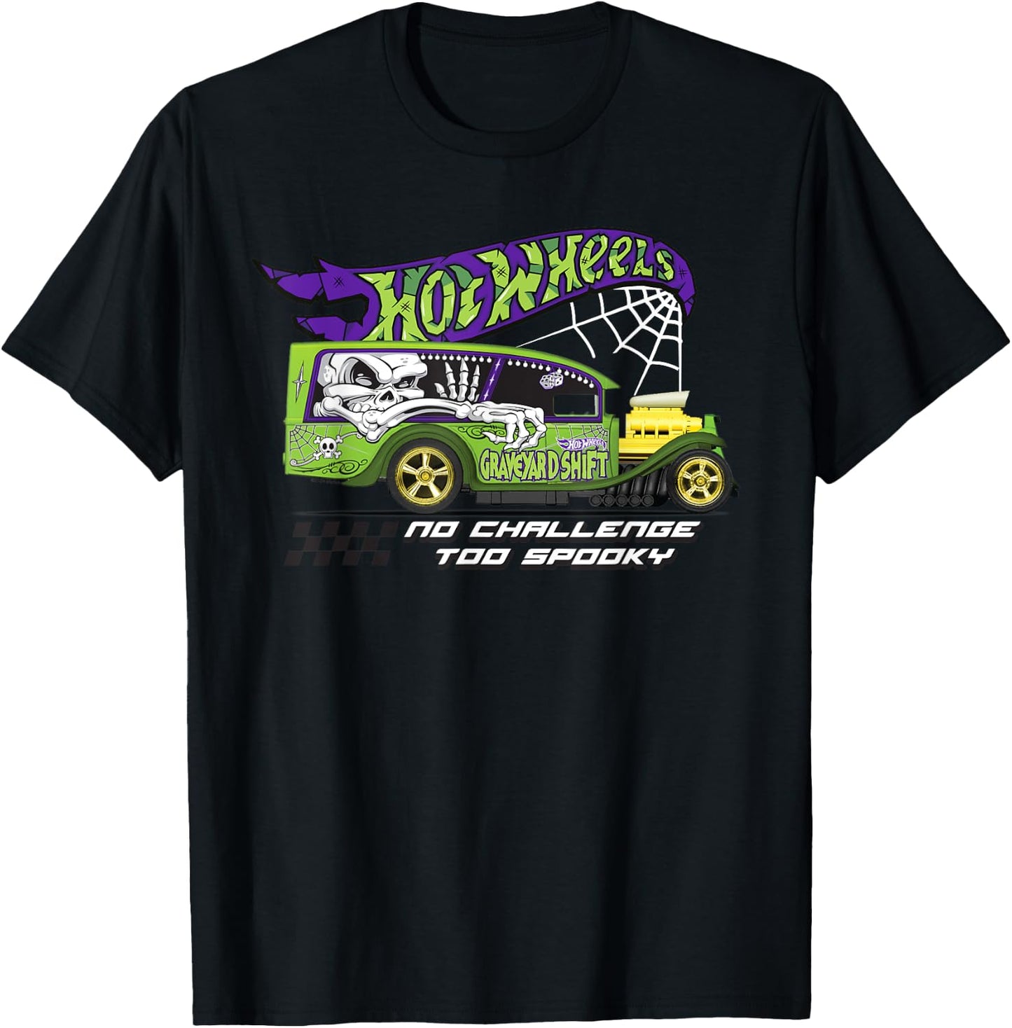 Hot Wheels - No Challenge Too Spooky T-Shirt - T-Shirt | Black