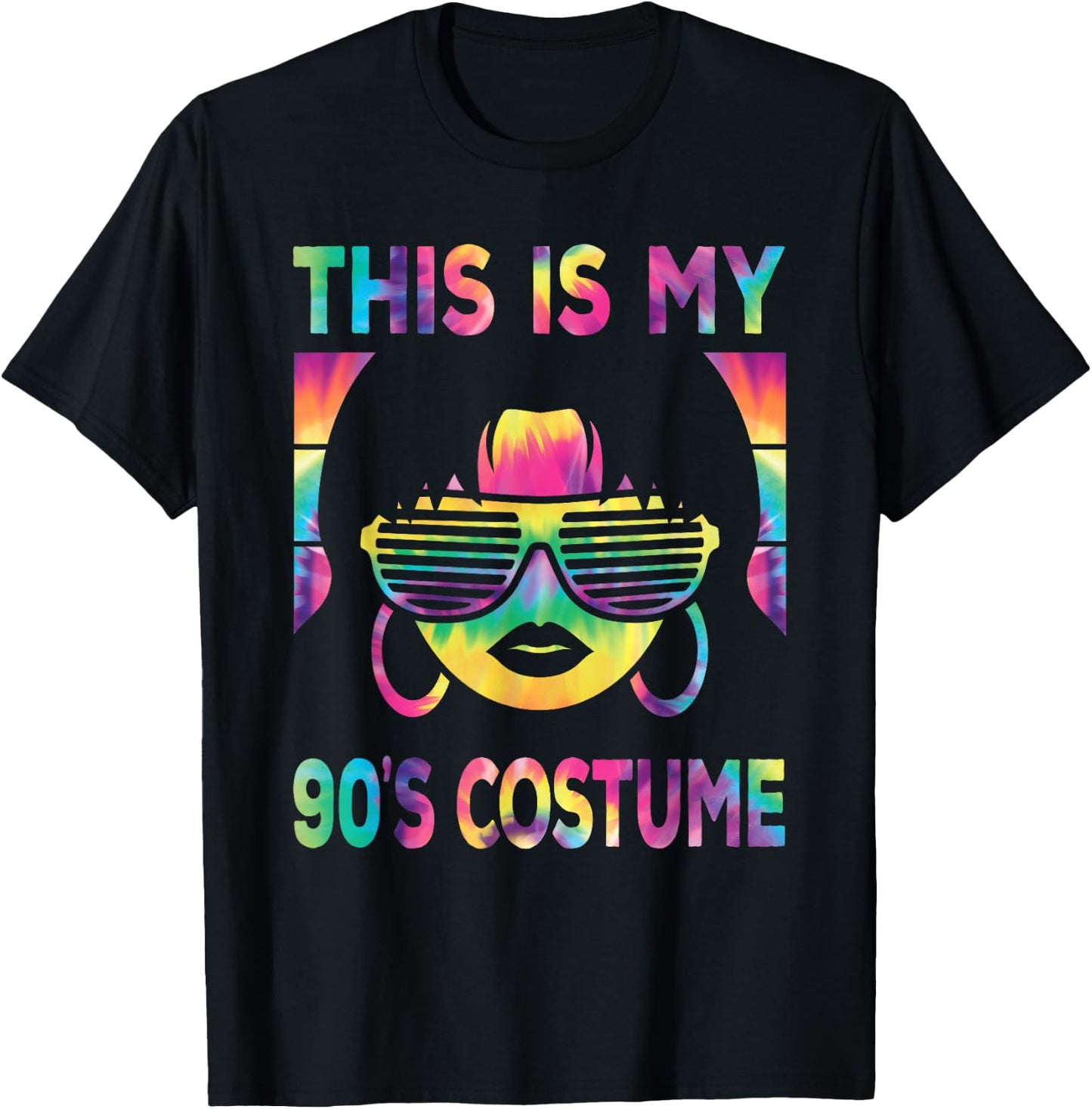 This Is My 90's Costume Women 1990s 90s Outfit Disco Party T-Shirt - T-Shirt | Black