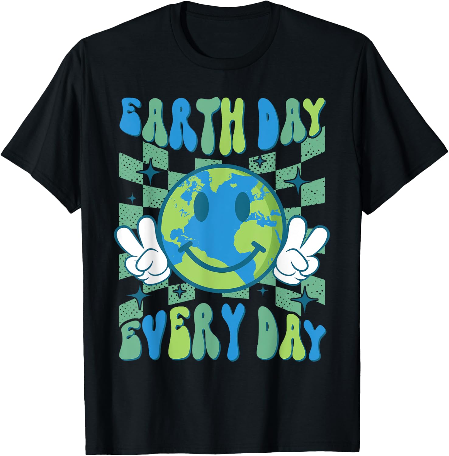 Earth Day Everyday Earth Day 2024 shirt Women Kids T-Shirt - T-Shirt | Black
