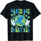 Earth Day Everyday Earth Day 2024 shirt Women Kids T-Shirt - T-Shirt | Black