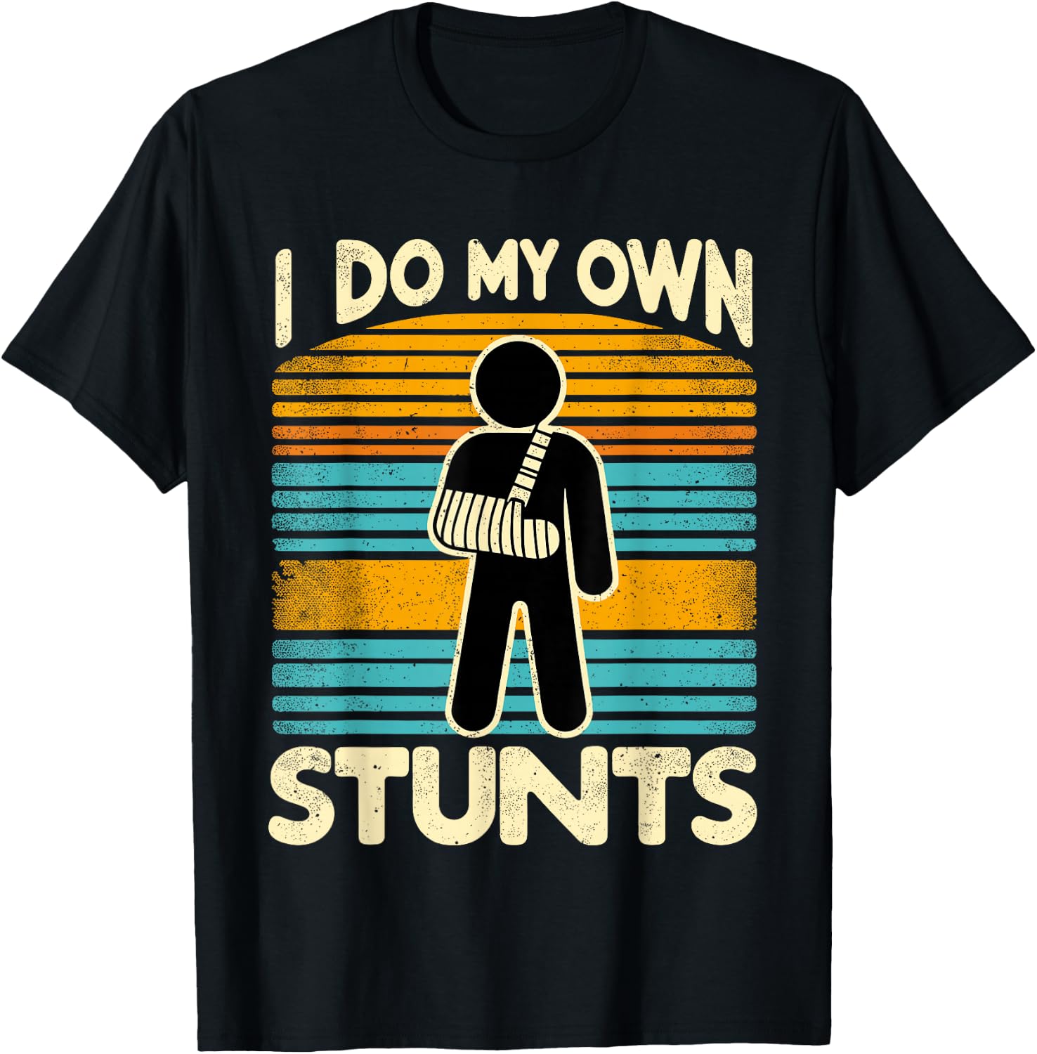 I Do My Own Stunts T-Shirt - T-Shirt | Black