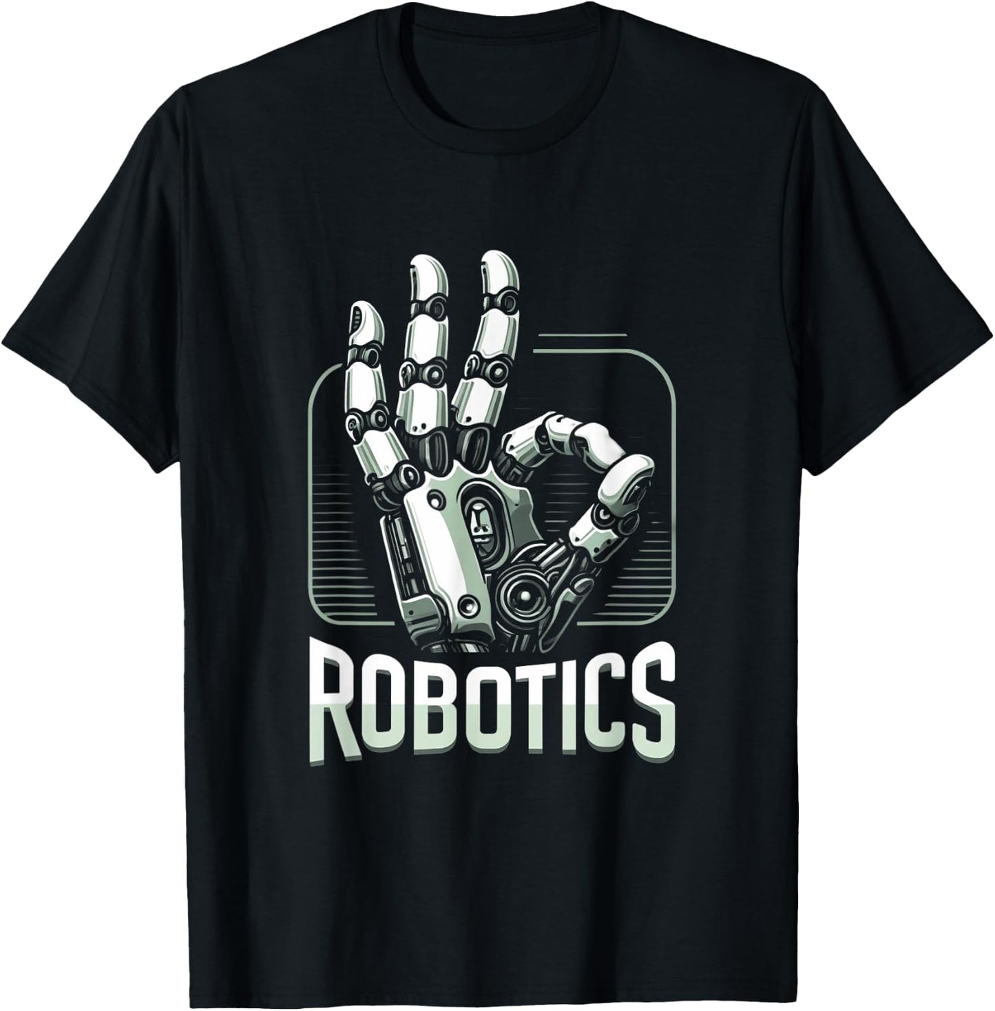 Futuristic Robotic Hand Design Robotics Engineering T-Shirt - T-Shirt | Black
