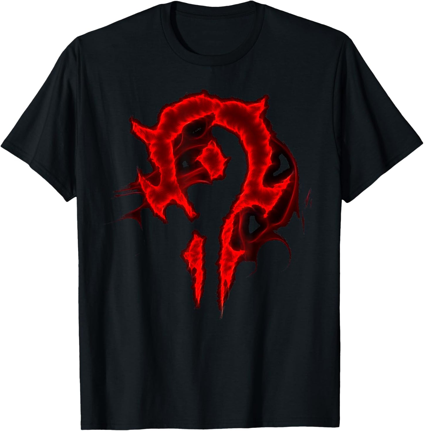 Warcraft Gaming Logo Horde Saturated Epic Crest Gamer T-Shirt - T-Shirt | Black