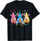 Autism Easter Gnomes Autism Awareness Easter Day Gnomes Egg T-Shirt - T-Shirt | Black