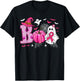 Breast Cancer Awareness Boo Ghost Halloween Women Kids T-Shirt - T-Shirt | Black