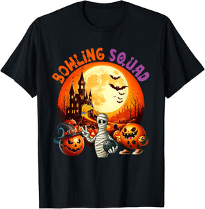 Bowling Squad Halloween Horror Equipment As Mummy Witch T-Shirt - T-Shirt | Black