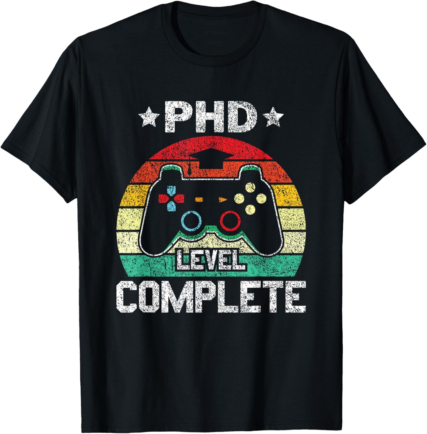 PhD Level Complete PhD Doctoral Degree Graduation Doctorate T-Shirt - T-Shirt | Black