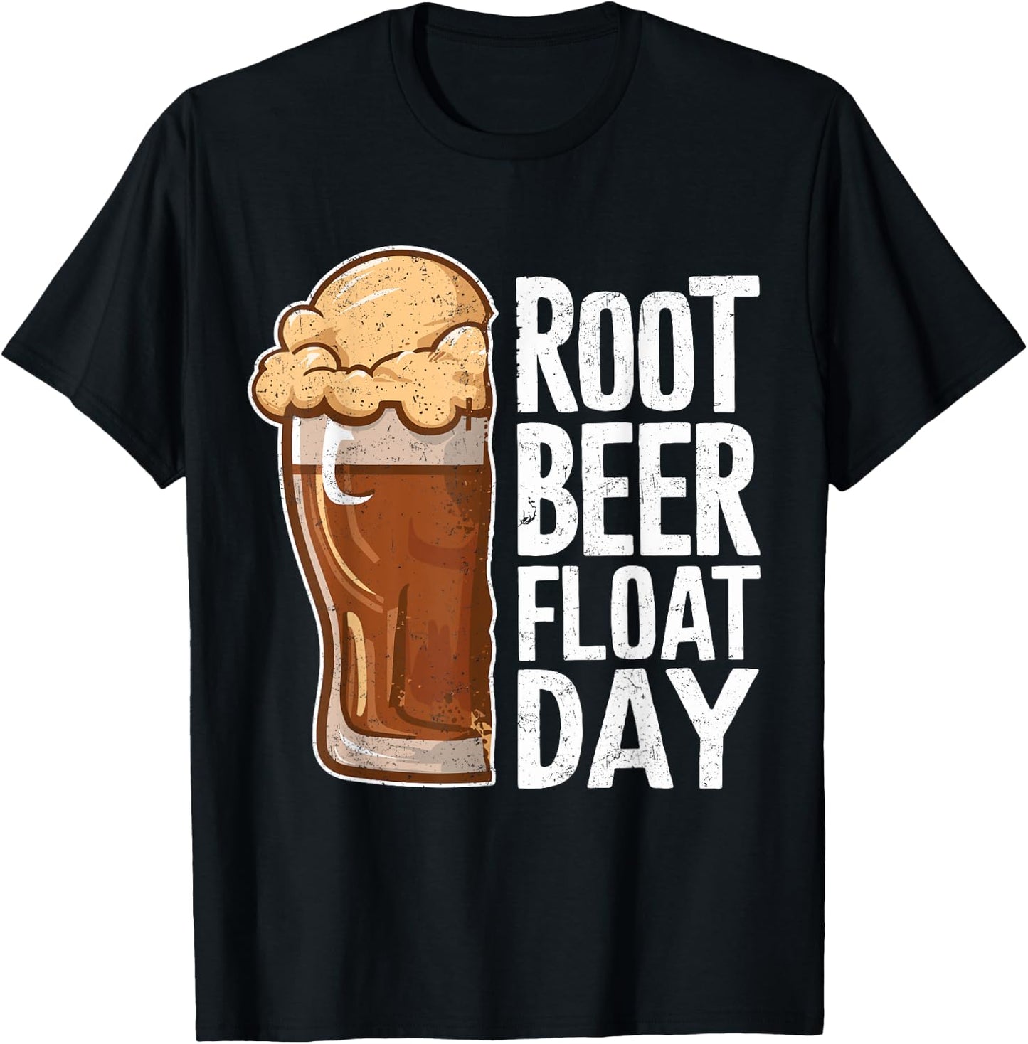 Root Beer Float Day Funny Vanilla Ice 8th August T-Shirt - T-Shirt | Black