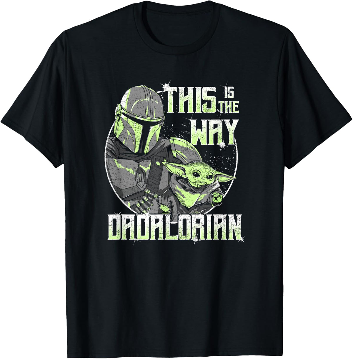 Star Wars: The Mandalorian Father's Day The Way Dad Retro T-Shirt - T-Shirt | Black