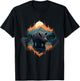 Wild Boar Colorful Landscape Nature Forest Animal Lovers T-Shirt - T-Shirt | Black