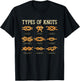 Scout Scouting Wilderness Nature - Uniform Types Of Knots T-Shirt - T-Shirt | Black