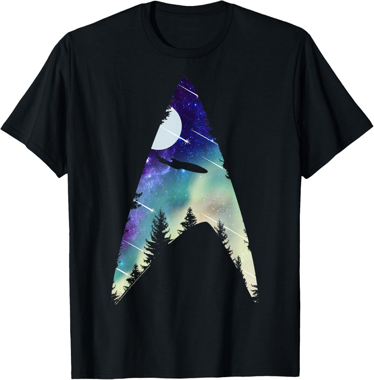 Star Trek: The Next Generation Starfleet Galactic Insignia T-Shirt - T-Shirt | Black