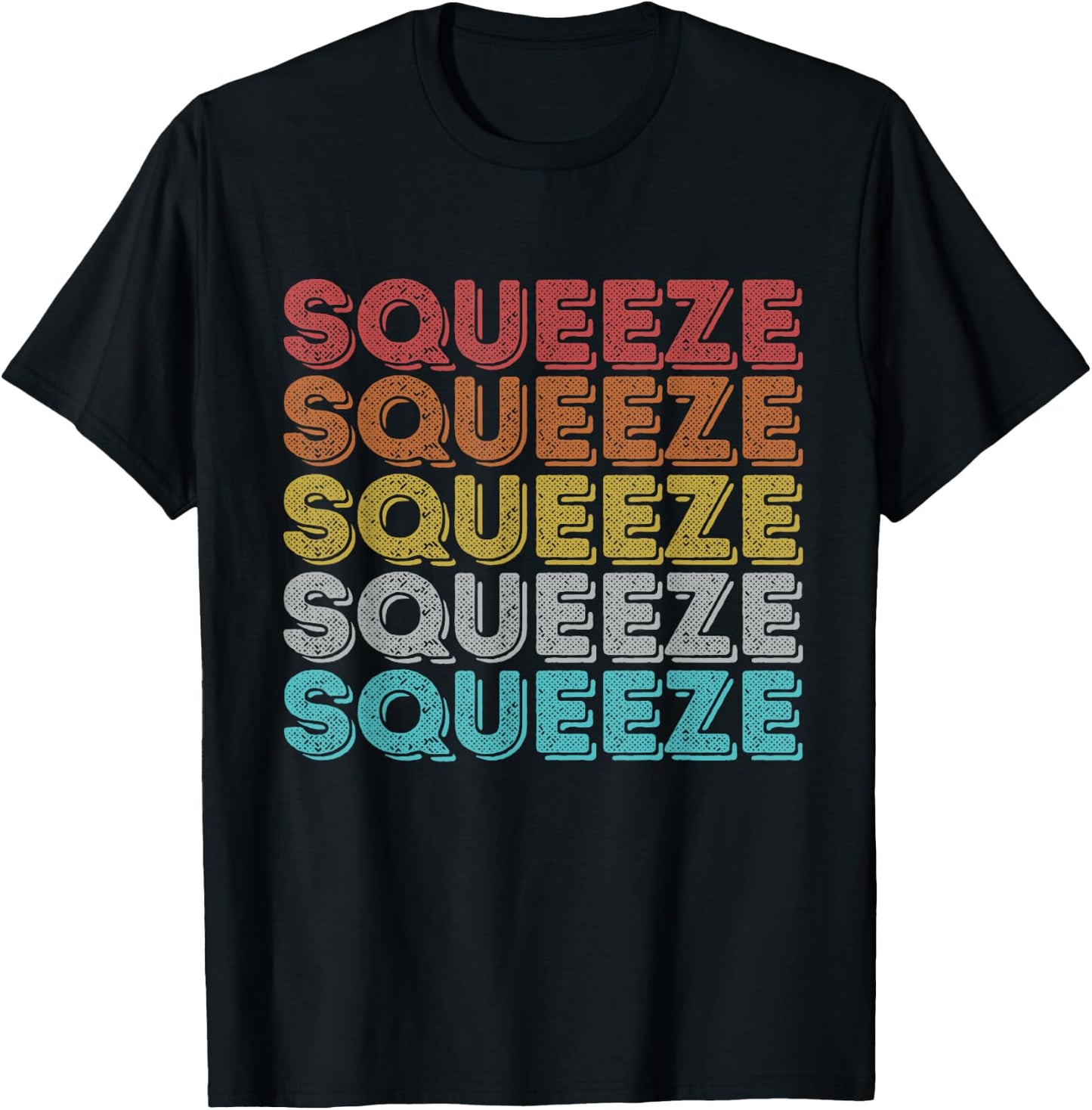 Vintage Retro Squeeze T-Shirt - T-Shirt | Black