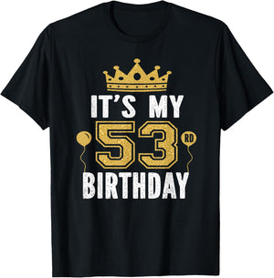 It's My 53rd Birthday Gift 53 Years Old Man And Woman T-Shirt - T-Shirt | Black