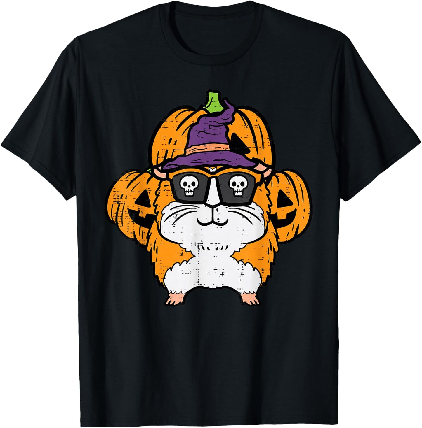 Halloween Guinea Pig Cavy Costume Boys Girls Kids Women Men T-Shirt - T-Shirt | Black