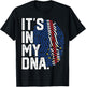 Cape Verde Roots Flag Fingerprint Graphic Patriotic T-Shirt - T-Shirt | Black
