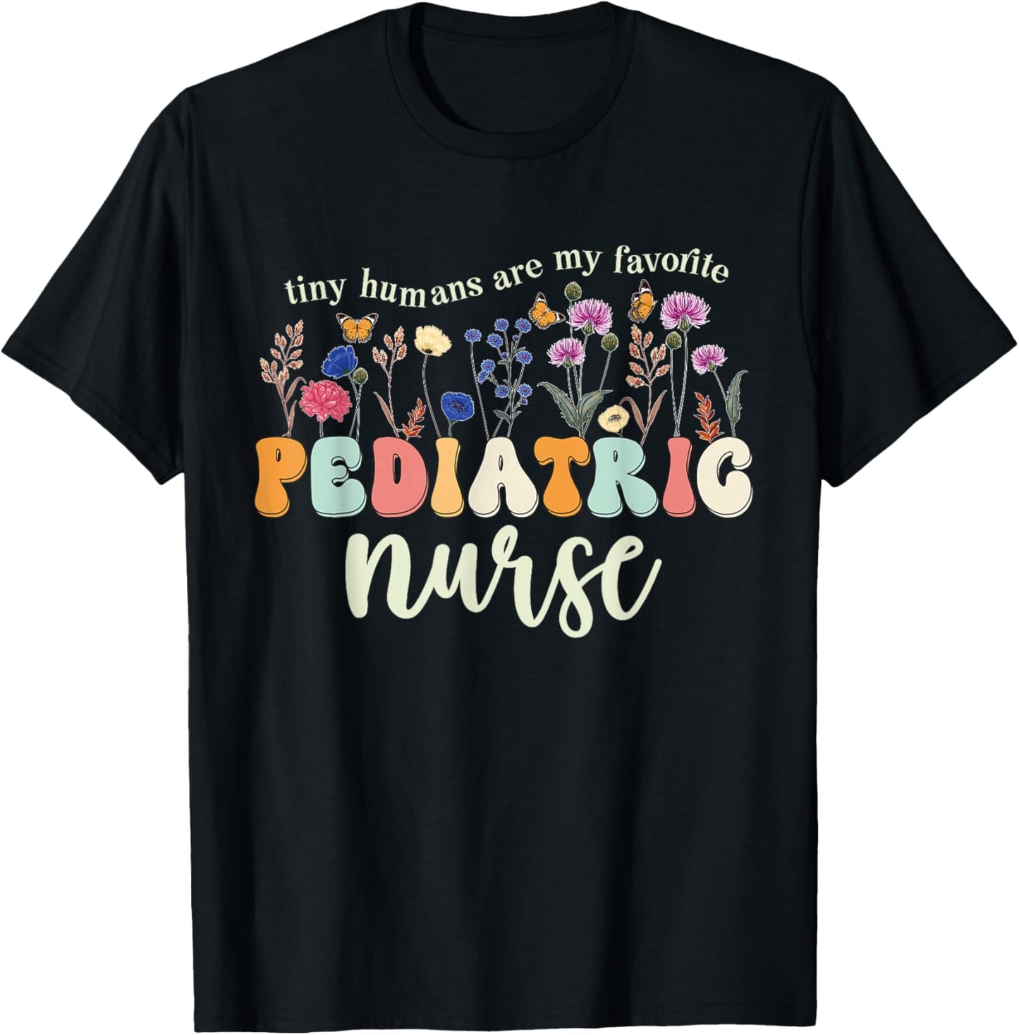 Funny Pediatric Nurse Practitioner Cute Pediatric Nursing T-Shirt - T-Shirt | Black