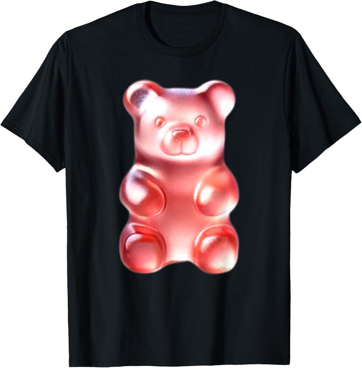 Pink Gummy Bear T-Shirt - T-Shirt | Black