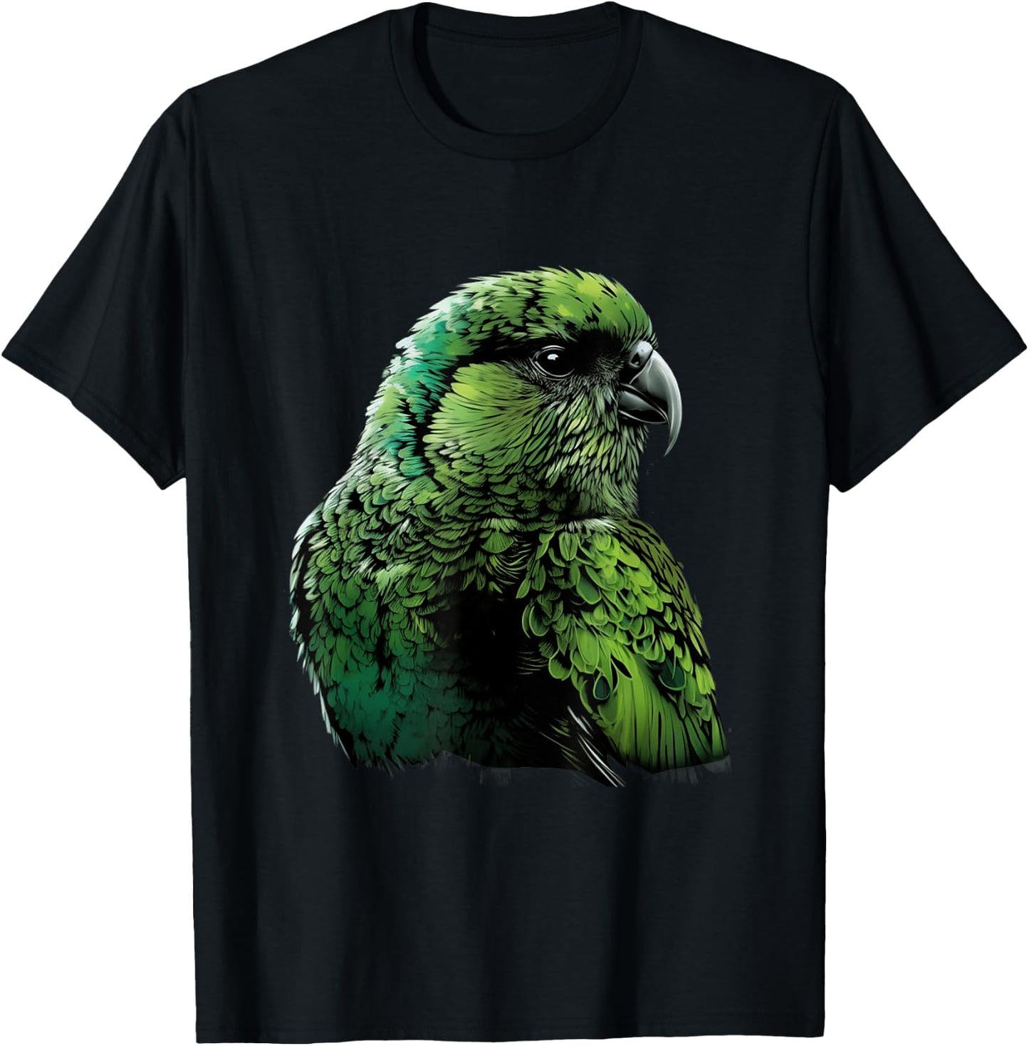 Kakapo Parrot New Zealand Kakapo Bird Parrot Owl Kakapo T-Shirt - T-Shirt | Black