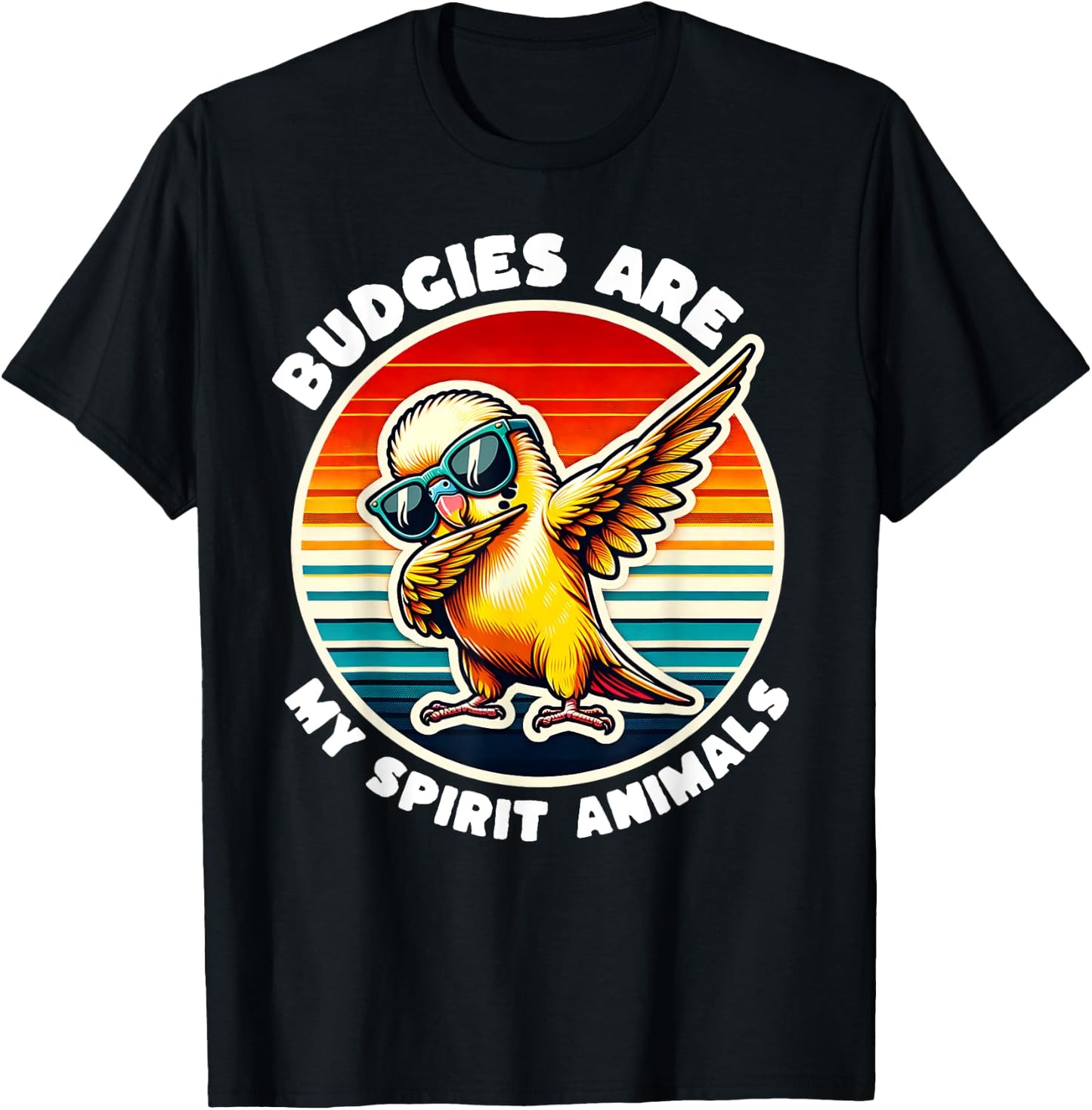 Funny Budgie Budgerigar Animal Budgie Budgerigar T-Shirt - T-Shirt | Black
