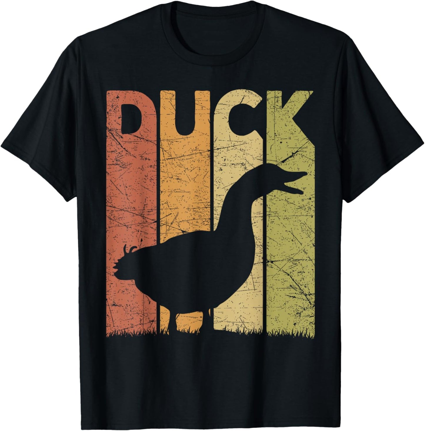 Duck Vintage Duck Farmer Retro Duck Lover T-Shirt - T-Shirt | Black