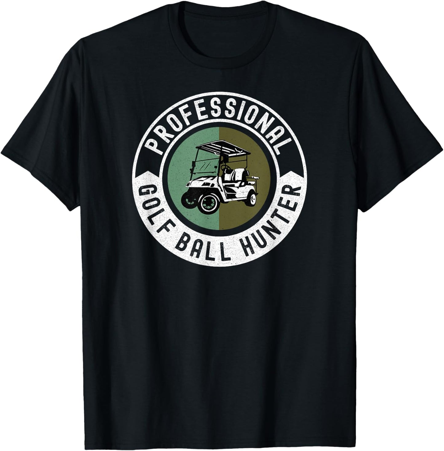 Professional Golf Ball Hunter - Funny Golf T-Shirt - T-Shirt | Black
